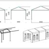 Event marquees plan 3m 4m 5m