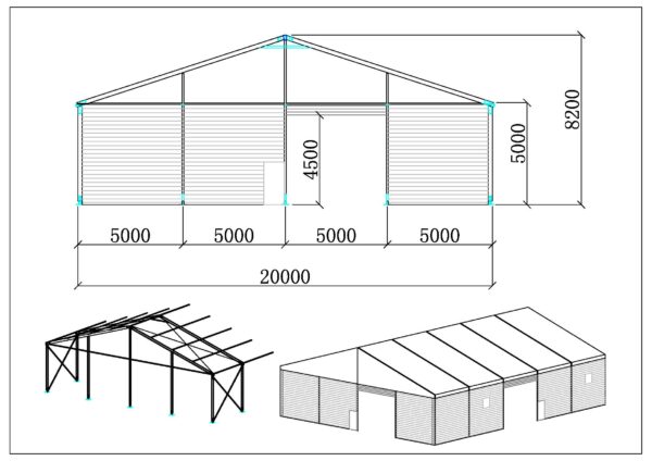 Storage marquees 20m