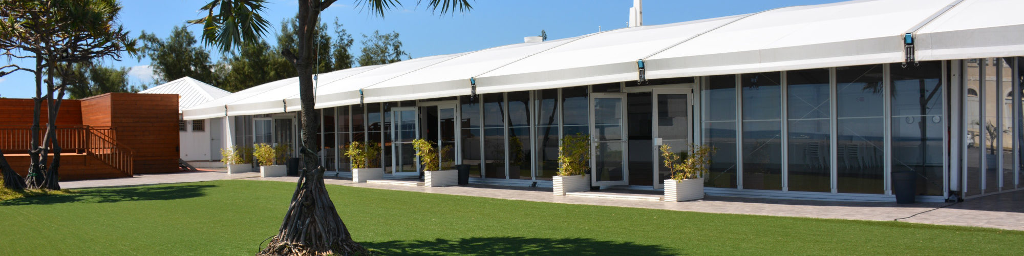 Marquees with arched roof