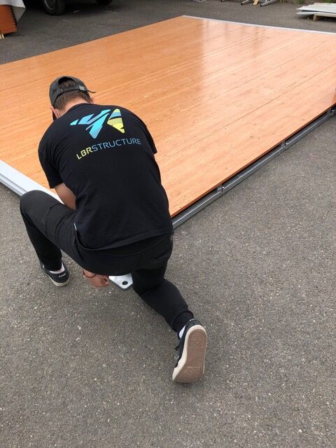 Plancher bois sur ossature acier galvanisé -